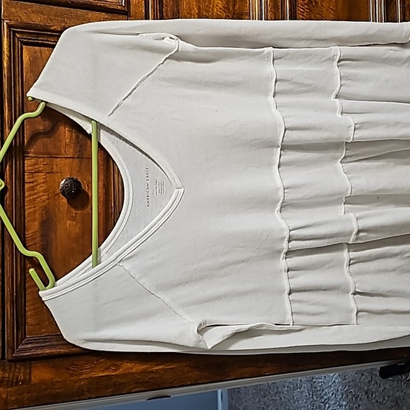 Womens American Eagle long sleeve baby doll top. Sz XXS. White - Picture 6 of 8